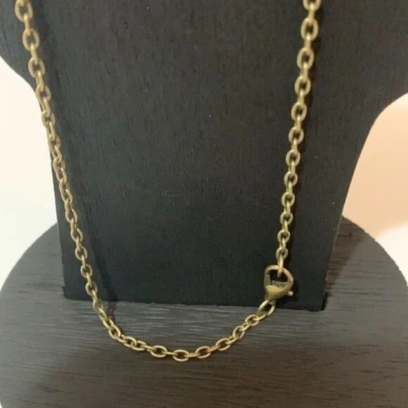 Necklace Moon and Girl, Bronze Chain, Antique Look, NWOT - Picture 3 of 6
